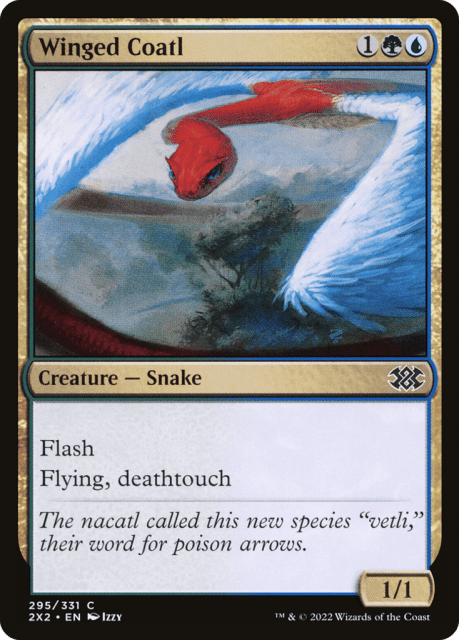 Winged Coatl (295) — Double Masters 2022