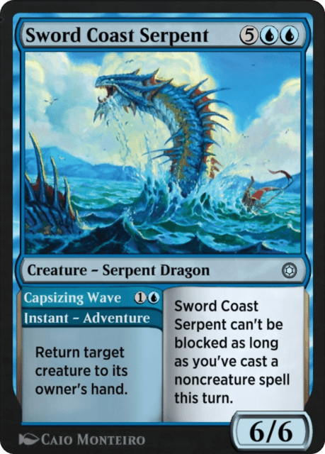 Sword Coast Serpent // Capsizing Wave (134) — Alchemy Horizons: Baldur's Gate