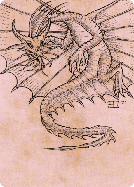 Ancient Gold Dragon (44) — Battle for Baldur's Gate Art Series