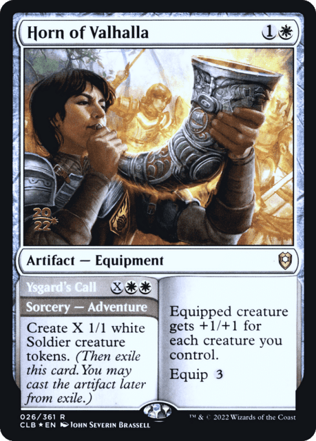 Horn of Valhalla // Ysgard's Call (26) — Battle for Baldur's Gate Promos