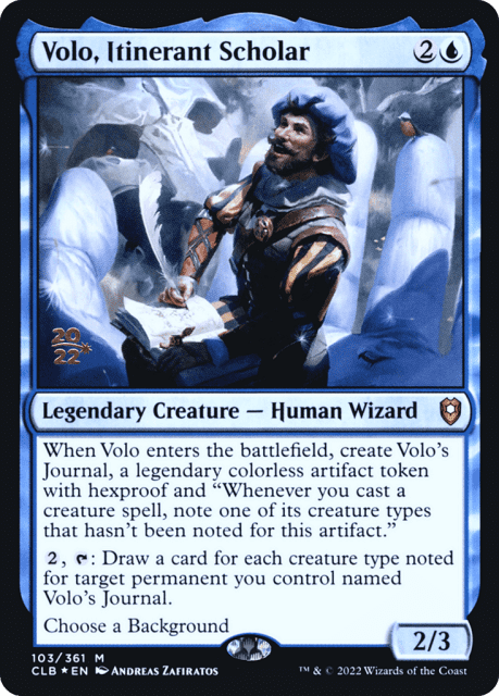 Volo, Itinerant Scholar (103) — Battle for Baldur's Gate Promos
