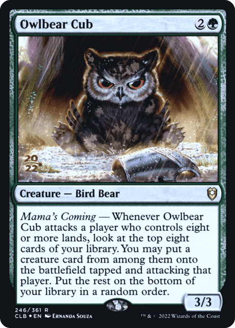 Owlbear Cub (246) — Battle for Baldur's Gate Promos