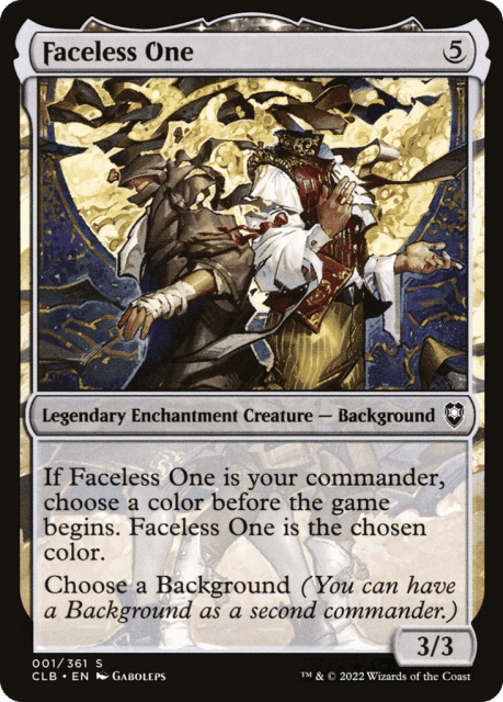 Faceless One (1) — Commander Legends: Battle for Baldur's Gate