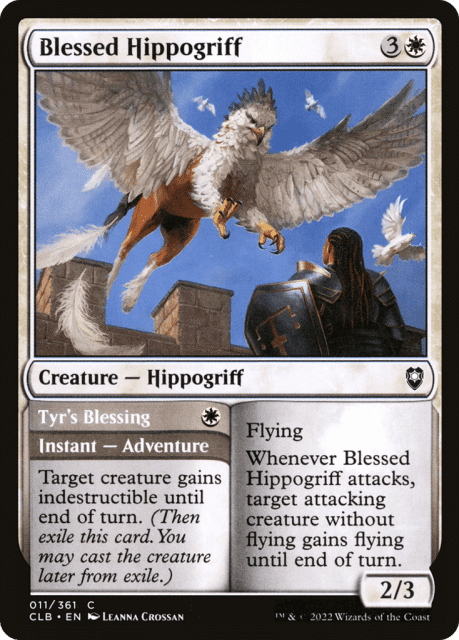 Blessed Hippogriff // Tyr's Blessing (11) — Commander Legends: Battle for Baldur's Gate