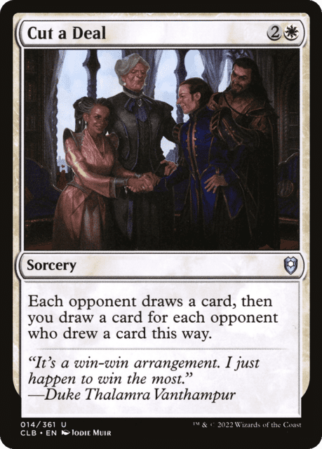 Cut a Deal (14) — Commander Legends: Battle for Baldur's Gate