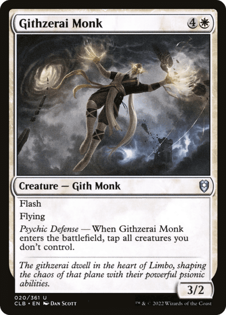 Githzerai Monk (20) — Commander Legends: Battle for Baldur's Gate