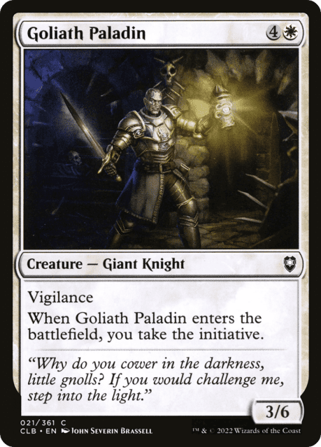 Goliath Paladin (21) — Commander Legends: Battle for Baldur's Gate