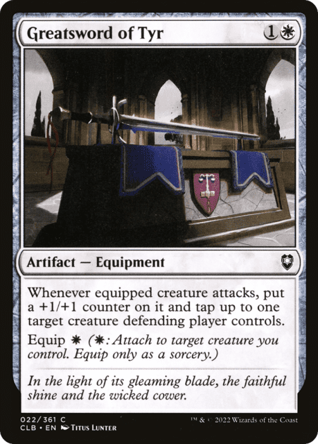 Greatsword of Tyr (22) — Commander Legends: Battle for Baldur's Gate