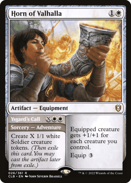 Horn of Valhalla // Ysgard's Call (26) — Commander Legends: Battle for Baldur's Gate