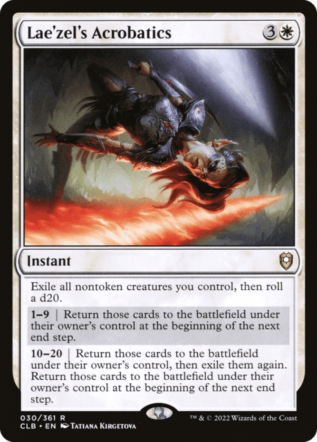 Lae'zel's Acrobatics (30) — Commander Legends: Battle for Baldur's Gate