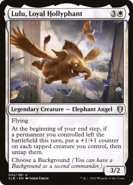 Lulu, Loyal Hollyphant (32) — Commander Legends: Battle for Baldur's Gate