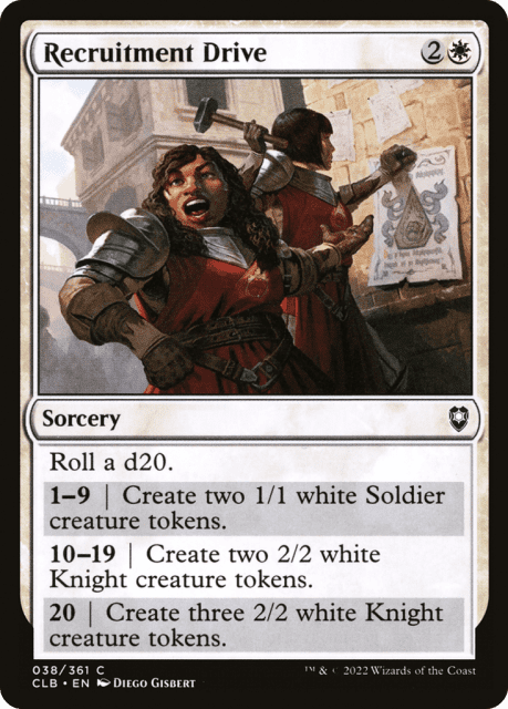 Recruitment Drive (38) — Commander Legends: Battle for Baldur's Gate