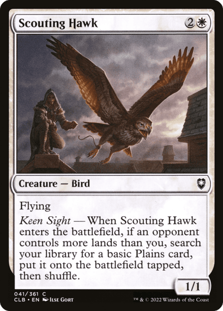 Scouting Hawk (41) — Commander Legends: Battle for Baldur's Gate