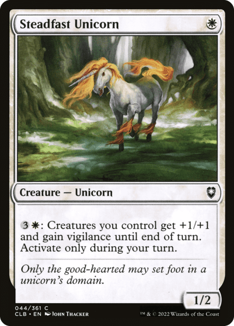 Steadfast Unicorn (44) — Commander Legends: Battle for Baldur's Gate