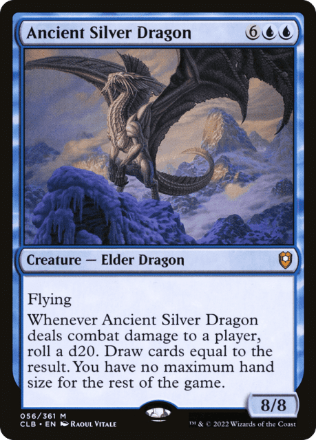 Ancient Silver Dragon (56) — Commander Legends: Battle for Baldur's Gate