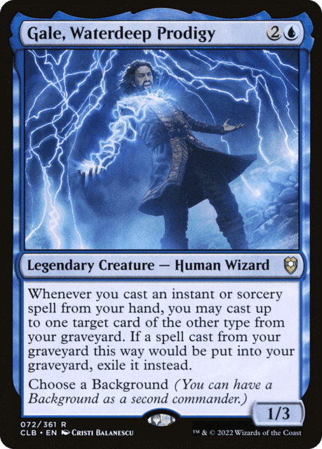 Gale, Waterdeep Prodigy (72) — Commander Legends: Battle for Baldur's Gate