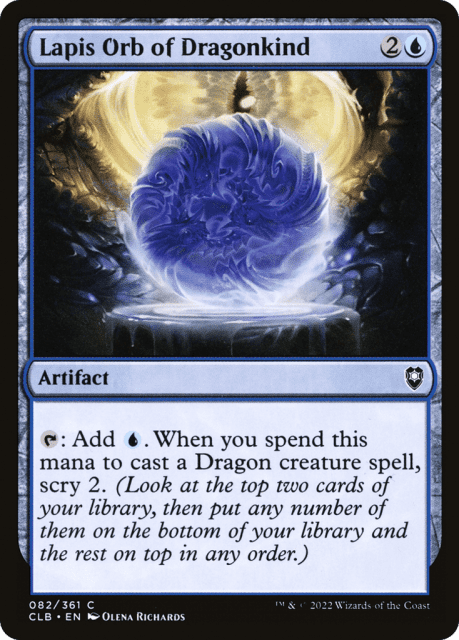 Lapis Orb of Dragonkind (82) — Commander Legends: Battle for Baldur's Gate