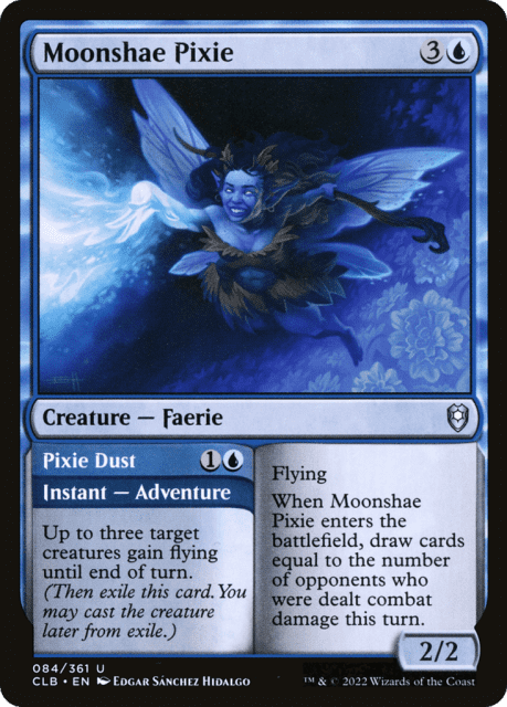Moonshae Pixie // Pixie Dust (84) — Commander Legends: Battle for Baldur's Gate