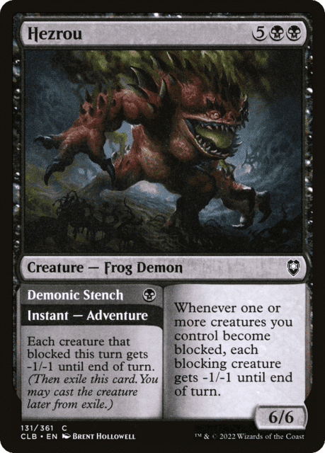 Hezrou // Demonic Stench (131) — Commander Legends: Battle for Baldur's Gate