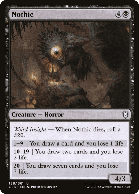 Nothic (138) — Commander Legends: Battle for Baldur's Gate