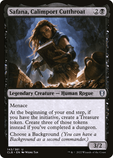 Safana, Calimport Cutthroat (143) — Commander Legends: Battle for Baldur's Gate
