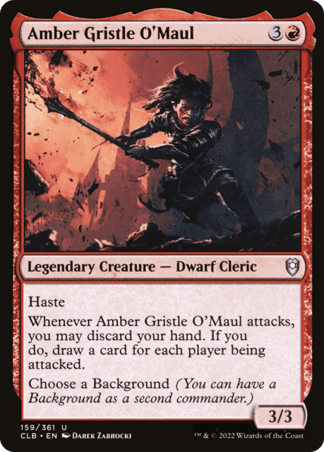 Amber Gristle O'Maul (159) — Commander Legends: Battle for Baldur's Gate