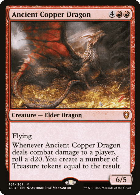 Ancient Copper Dragon (161) — Commander Legends: Battle for Baldur's Gate
