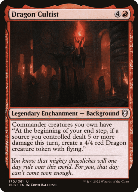 Dragon Cultist (170) — Commander Legends: Battle for Baldur's Gate