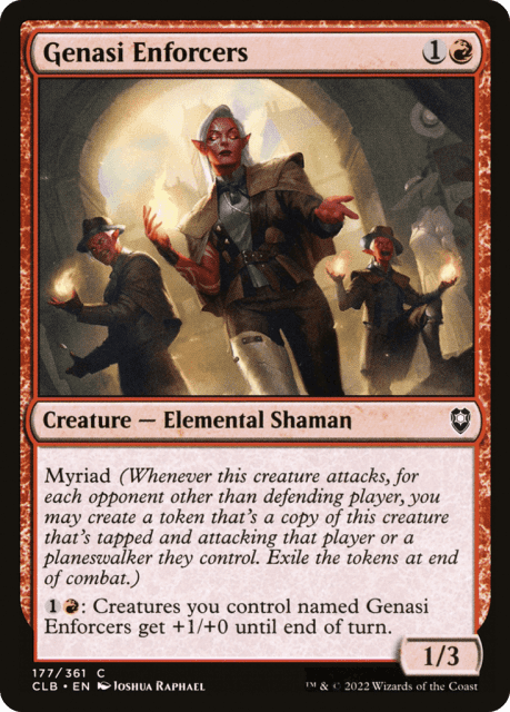 Genasi Enforcers (177) — Commander Legends: Battle for Baldur's Gate