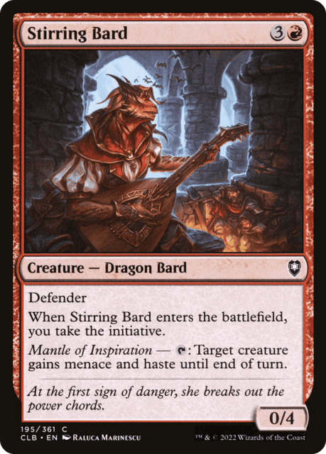Stirring Bard (195) — Commander Legends: Battle for Baldur's Gate