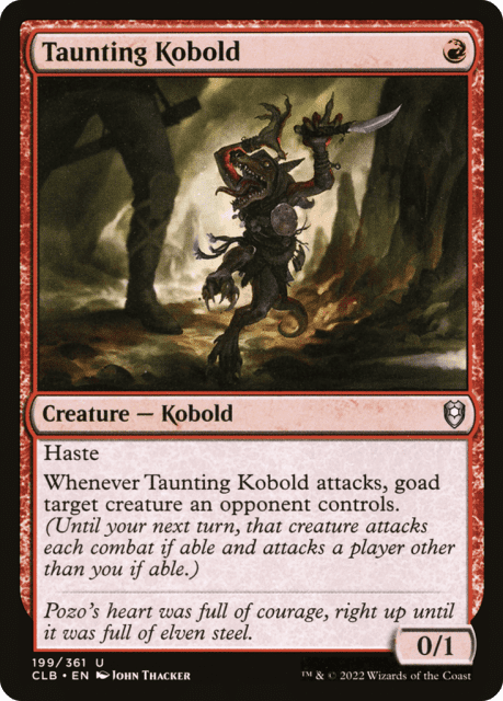 Taunting Kobold (199) — Commander Legends: Battle for Baldur's Gate