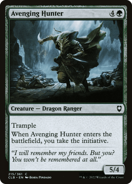 Avenging Hunter (215) — Commander Legends: Battle for Baldur's Gate