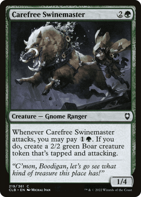 Carefree Swinemaster (219) — Commander Legends: Battle for Baldur's Gate