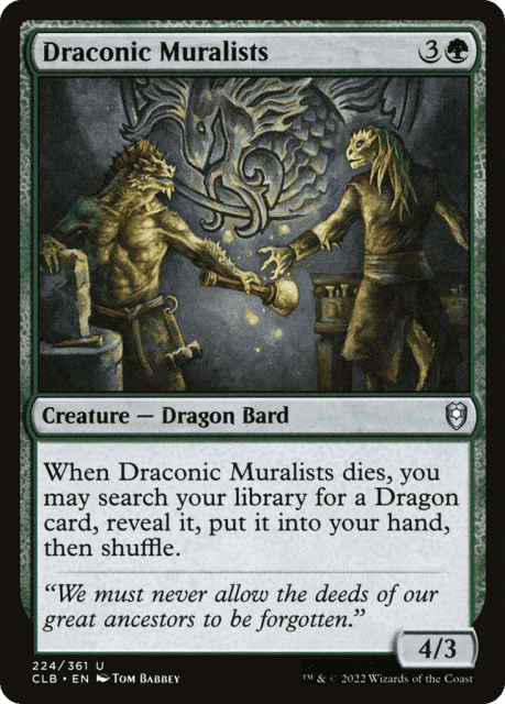 Draconic Muralists (224) — Commander Legends: Battle for Baldur's Gate