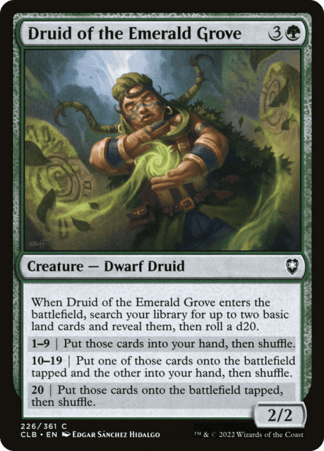 Druid of the Emerald Grove (226) — Commander Legends: Battle for Baldur's Gate