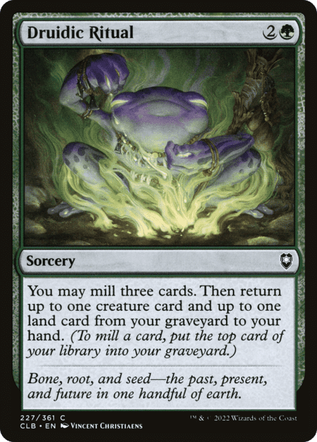 Druidic Ritual (227) — Commander Legends: Battle for Baldur's Gate