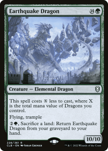 Earthquake Dragon (228) — Commander Legends: Battle for Baldur's Gate