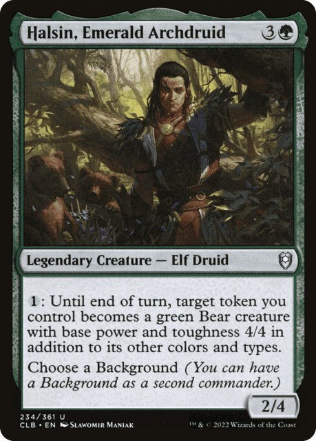 Halsin, Emerald Archdruid (234) — Commander Legends: Battle for Baldur's Gate