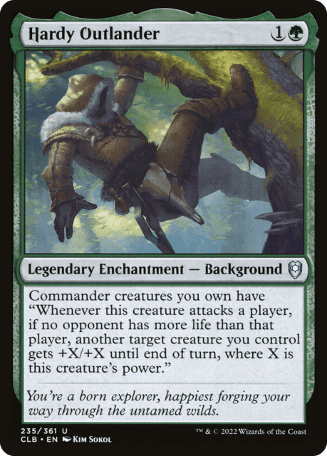 Hardy Outlander (235) — Commander Legends: Battle for Baldur's Gate