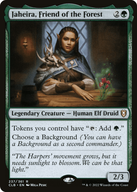 Jaheira, Friend of the Forest (237) — Commander Legends: Battle for Baldur's Gate