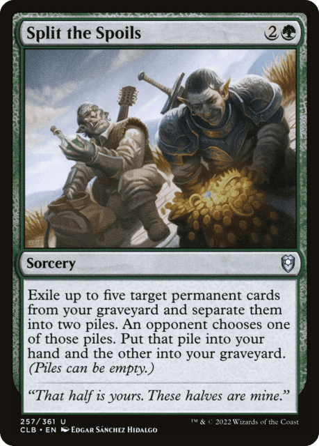 Split the Spoils (257) — Commander Legends: Battle for Baldur's Gate
