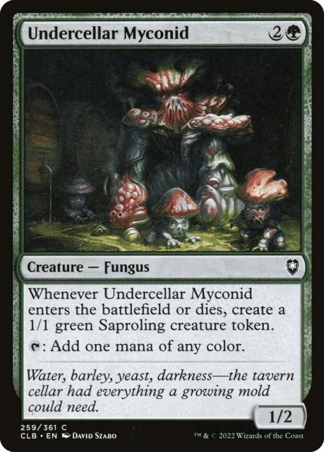 Undercellar Myconid (259) — Commander Legends: Battle for Baldur's Gate