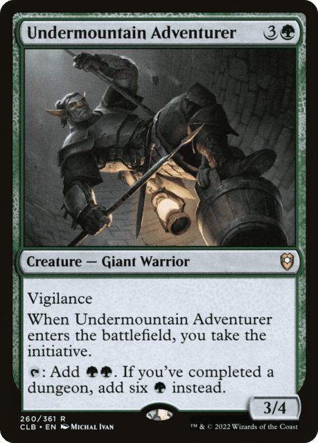 Undermountain Adventurer (260) — Commander Legends: Battle for Baldur's Gate