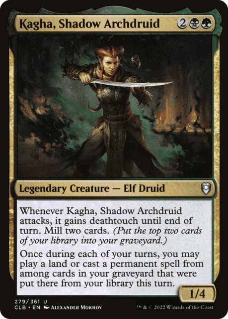 Kagha, Shadow Archdruid (279) — Commander Legends: Battle for Baldur's Gate