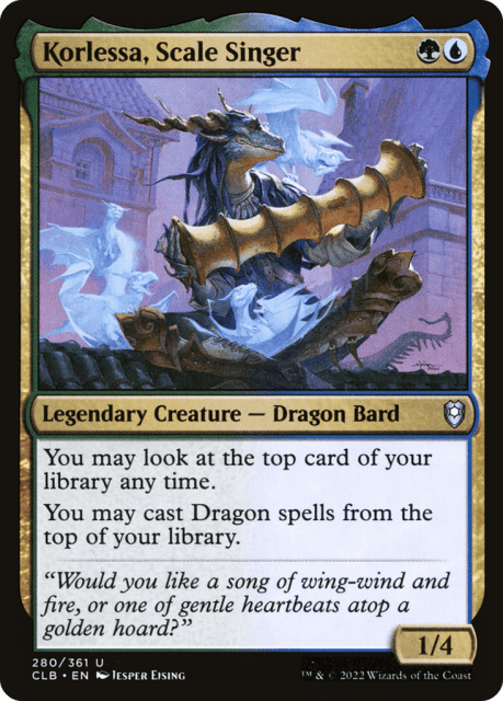 Korlessa, Scale Singer (280) — Commander Legends: Battle for Baldur's Gate