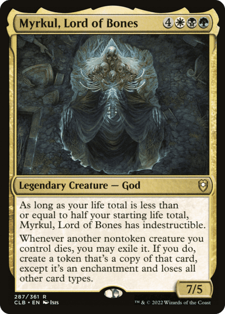 Myrkul, Lord of Bones (287) — Commander Legends: Battle for Baldur's Gate