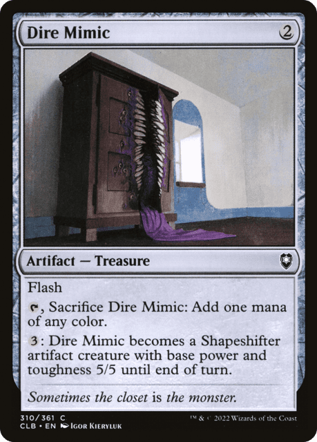 Dire Mimic (310) — Commander Legends: Battle for Baldur's Gate