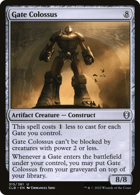 Gate Colossus (315) — Commander Legends: Battle for Baldur's Gate