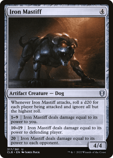 Iron Mastiff (317) — Commander Legends: Battle for Baldur's Gate