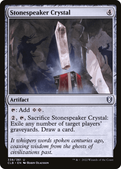 Stonespeaker Crystal (338) — Commander Legends: Battle for Baldur's Gate